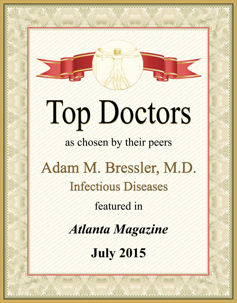 Adam Matthew Bressler, M.D. named a Top Doctor in infectious disease